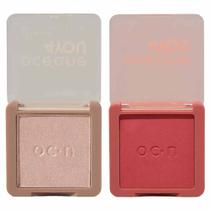 Océane 4 You Kit - Iluminador em Pó Rose + Blush Fluffy Rosa