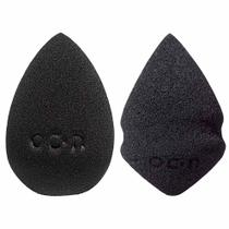Océane Edition Kit - Esponja Flat Drop Preto + Mini Esponja Drop Preta