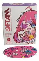 Oclusor Protetor Tampão Ocular Infantil Oftam Rosa Com 20