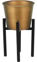OCTAVE CACHEPÔ 25x15x15cm METAL DOURADO COM SUPORTE OCTAVE CACHEPÔ 25x15x15cm METAL DOURADO COM SUPORTE