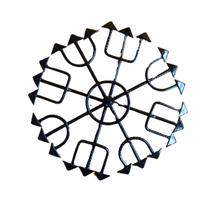 Octógono Exu e Pombo Gira 25CM