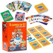 Octonauts Kids Classic Card Games - Inclui três jogos - Jogo de memória, Go Fish & Old Maid - Jogo de família divertido para meninos e meninas - Octonauts Party Game Toys - Family Game Night