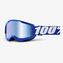 Óculos 100% Strata 2 Espelhado Goggle Blue Mirror Blue Lens
