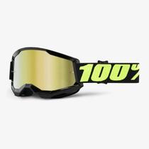 Óculos 100% Strata 2 Espelhado Goggle Upsol Mirror Gold Lens