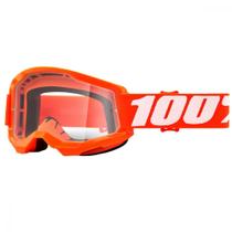 Óculos 100% Strata 2 Orange Lente Transparente
