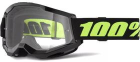 Óculos 100% Strata 2 Upsol Transparente Motocross Off Road