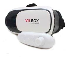 Óculos 2.0 Vr Box Realidade Virtual + Controle Cardboard 3d - Generica Óculos 2.0 Vr Box Realidade Virtual + Controle Cardboard 3d - Generica