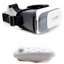 Óculos 3D 2.0 Realidade Virtual + Controle Cardboard - topmix Óculos 3D 2.0 Realidade Virtual + Controle Cardboard - topmix