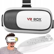 Óculos 3d Realidade Virtual Com Controle Para Celular Jogos Filmes - GRUPO SHOPMIX