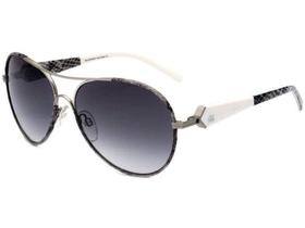 Óculos Ana Hickmann AH3090 03G Estampado Cinza Lente Cinza Degradê Tam 60