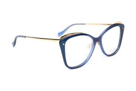 Óculos ANA HICKMANN AH6325 C03 Azul Translúcido Degradê Lente Tam 53