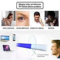 Óculos Anti Luz Azul Descanso Para Computador TV Celular Masculino e Feminino Anti Fadiga Visual - Blue Ray Blocker