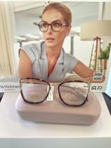 Óculos armação Ana Hickmann 60013 G21 animal print e quadrada - Ana Hickmann Eyewear