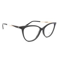 Óculos Armação Bulget BG6329 A01 Feminino Preto Dourado