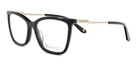 Óculos Armação Carmen Vitti Cv0102 C1 Acetato Preto Feminino