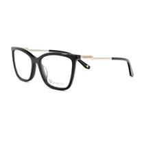 Óculos Armação Carmen Vitti Cv0102 C1 Acetato Preto Feminino