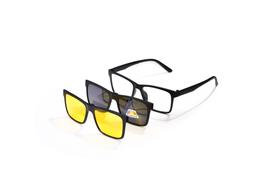 Óculos Armação Clip On Magnético Para Grau 6 em 1 Masculino Lentes Polarizadas