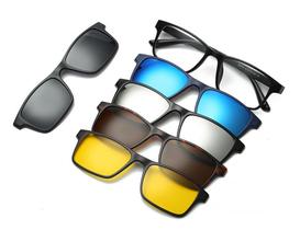 Oculos Armação De Grau Mais 5 Clipes Solar Noturno E Outros - Sunglass