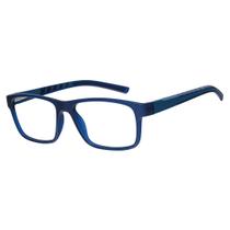 Óculos Armação Grau Masculino Quadrado Casual Moderno Azul 1276 - IZAKER