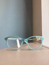 Óculos armação infantil Lilica Ripilica modelo 217 na cor azul claro e rosa - acetato
