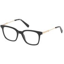 Óculos Armação Just Cavalli Preto Dourado Gold Jc0889/v 001