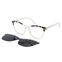 Óculos Armação Para Grau Polarizado Feminina Clip On 2 Em 1 Envio Imediato