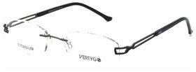 Óculos Armação Receituário Para Grau Titanium Balgriff Sem Aro Marca Vertygo - EVT012