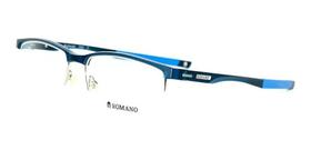 Óculos Armação Romano Ro1079 C3 Retangular Masculino Azul