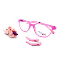 Óculos Armação Silmo SK1302 Pink Infantil Feminino Rosa Pink