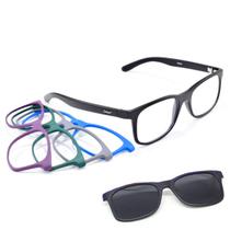 Oculos Armação Smart Troca Frentes Para Grau E Sol 933 Kit2
