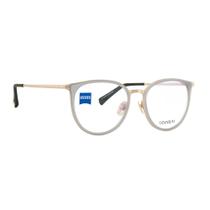 Óculos Armação Zeiss Zs-30018 Unissex Haste Tinanium F011 Óculos Armação Zeiss Zs-30018 Unissex Haste Tinanium F011