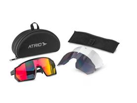 Óculos Atrio Sprinter Kit 3 Lentes Black Red (Bi233)