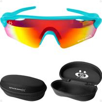 Oculos Bike Corrida Esportivo Protecao Ciclismo UV400 + Case original lente espelhada presente qualidade premium vilão Oculos Bike Corrida Esportivo Protecao Ciclismo UV400 + Case original lente espelhada presente qualidade premium vilão