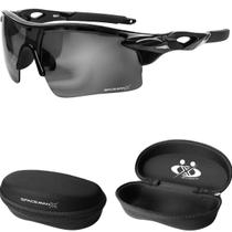 oculos Bike Uv400 Corrida Ciclismo Protecao + Case original vilão lente espelhada qualidade premium branco presente