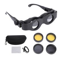 Óculos Binoculares Polarizados Com Foco Ajustável E 3X De Ampliação Para Pesca