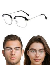 Óculos Bloqueador Anti Luz Azul Unissex Armação Sem Grau Para Descanço Trabalho Proteção de Telas