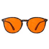 Óculos bloqueadores de luz azul Bloomoak Orange Retro Round