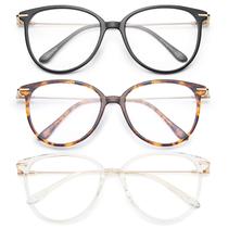 Óculos bloqueadores de luz azul Gaoye Fashion Cat Eye, pacote com 3 Óculos bloqueadores de luz azul Gaoye Fashion Cat Eye, pacote com 3