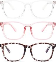 Óculos bloqueadores de luz azul Gaoye Stylish TR90 Frames, pacote com 3