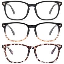 Óculos bloqueadores de luz azul Gaoye Stylish TR90 Frames, pacote com 3 Óculos bloqueadores de luz azul Gaoye Stylish TR90 Frames, pacote com 3