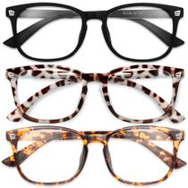 Óculos bloqueadores de luz azul Gaoye Stylish TR90 Frames, pacote com 3