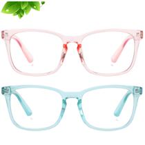 Óculos bloqueadores de luz azul KUGUAOK Kids 4-12 anos, pacote com 2 Óculos bloqueadores de luz azul KUGUAOK Kids 4-12 anos, pacote com 2