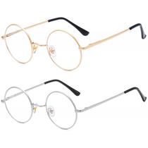 Óculos bloqueadores de luz azul Onrtry Round Metal Frame