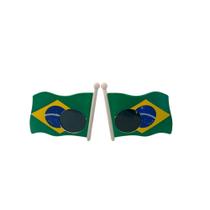Óculos Brasil Torcedor Copa Do Mundo Modelo Bandeira kIT 2 unid.