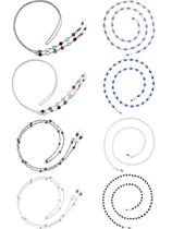Óculos Chains Frienda Beaded Sunglasses Bracelet 8 peças