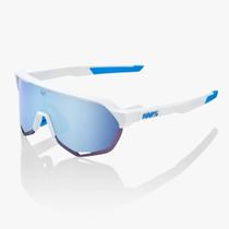Óculos Ciclismo 100% S2 Movistar Team Branco Lente Azul