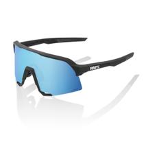 Óculos Ciclismo 100% S3 Matte Black Hiper Blue Multilayer Mirror Lens