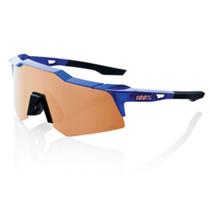 Óculos Ciclismo 100% Speedcraft XS Gloss Cobalt Blue Hiper Copper Mirror Lens