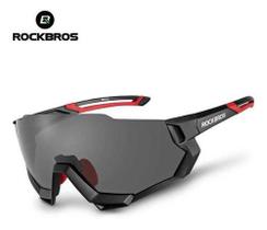 Óculos Ciclismo Bike Rockbros 5 Lentes  Proteção UV Polarizado