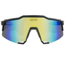 Oculos Ciclismo Corrida Hupi Stelvio Preto/Amarelo - Lente Amarela Espelhado